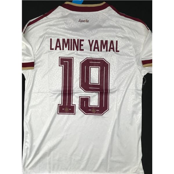 NEW WITH TAGS LAMINE YAMAL SPAIN SOCCER JERSEY