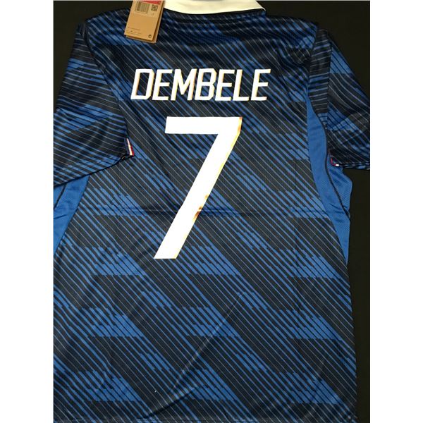 NEW WITH TAGS OUSMANE DEMBELE FRANCE SOCCER JERSEY