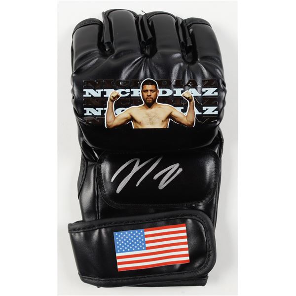 NAT DIAZ SIGNED UFC FIGHT GLOVE - BECKETT COA