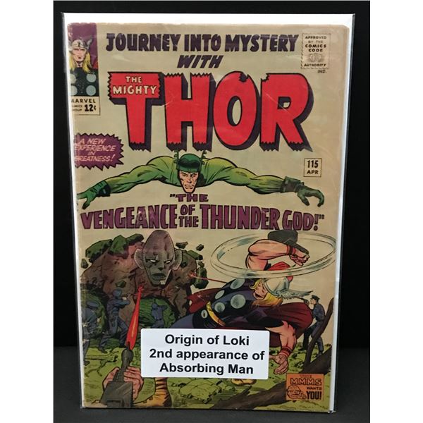 JOURNEY INTO MYSTERY #115 ORIGIN OF LOKI - MARVEL COMICS