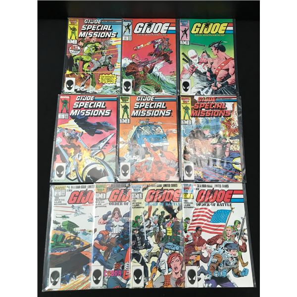 LOT OF 10 G.I JOE COMICS - MARVEL COMICS