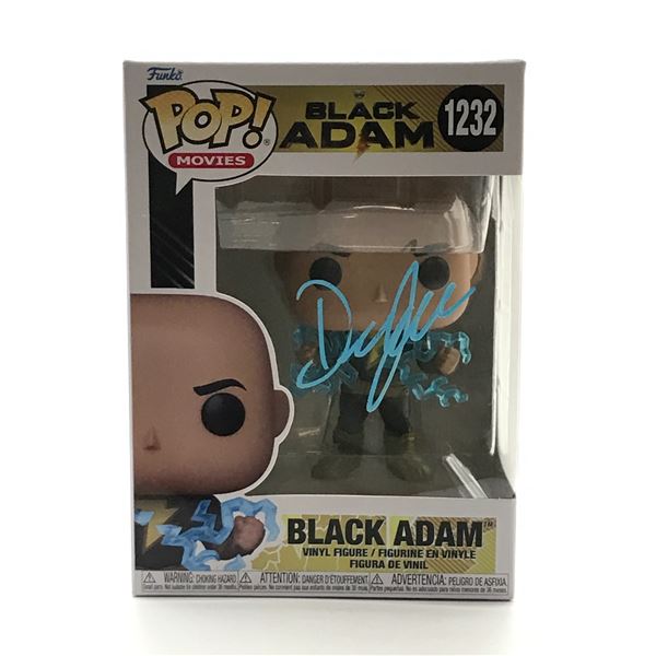 DWAYNE JOHNSON SIGNED BLACK ADAM FUNKO POP - KB COA