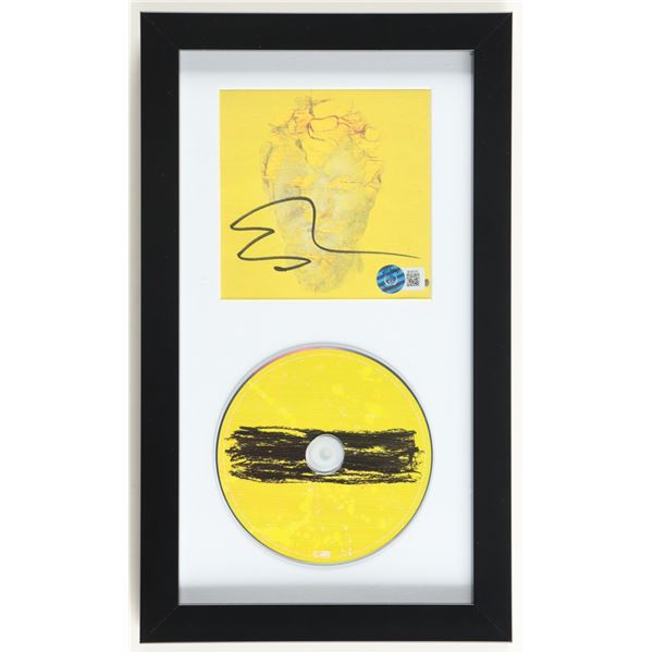ED SHEERAN SIGNED AND FRAMED CD SLEEVE - BECKET COA