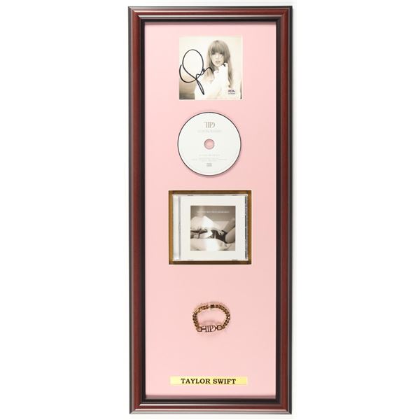 TAYLOR SWIFT SIGNED AND FRAMED CD SLEEVE PRESENTATION PIECE - PSA COA