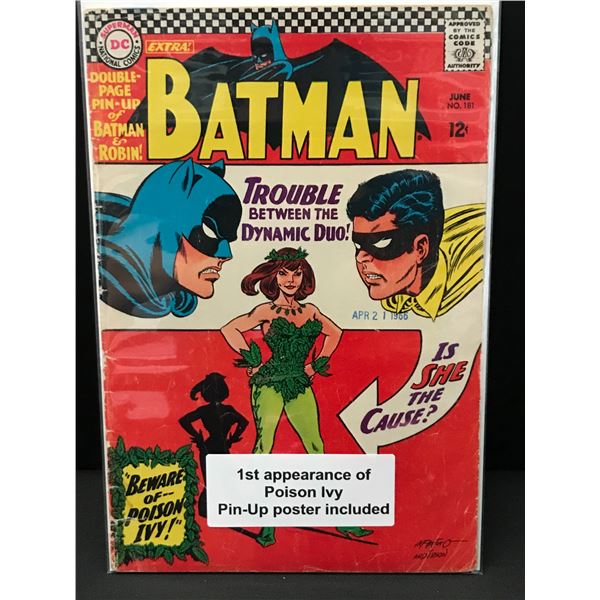 BATMAN #181 1ST APP POISON IVY (PIN-UP POSTER INCLUDED) - DC COMICS