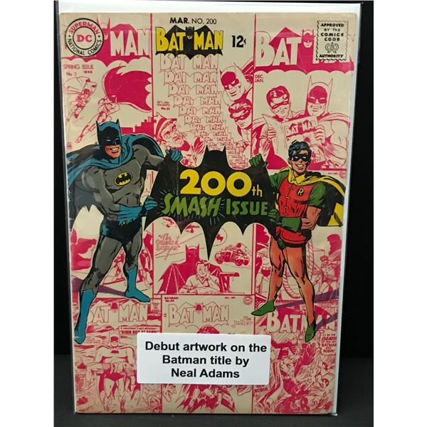 BATMAN #200 NEAL ADAMS DEBUT ON BATMAN - DC COMICS