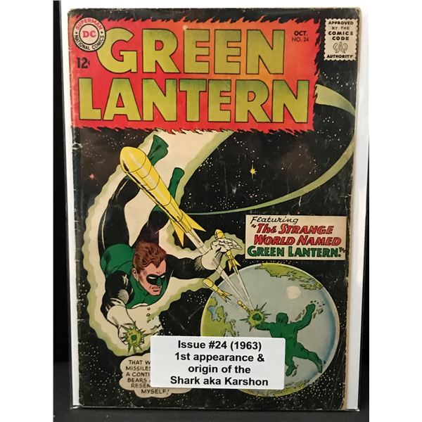 THE GREEN LANTERN #24 (1963) 1ST APP & ORIGIN OF SHARK AKA KARSHON - DC COMICS