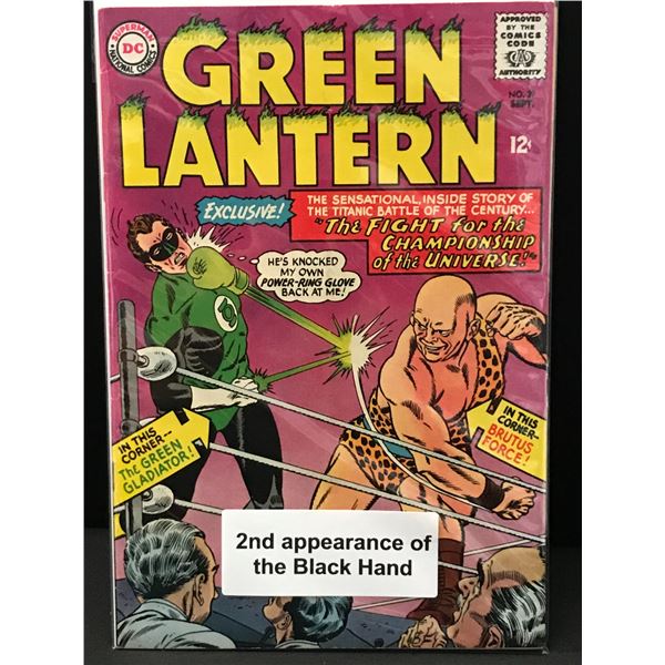 THE GREEN LANTERN #39 2ND APP BLACK HAND - DC COMICS