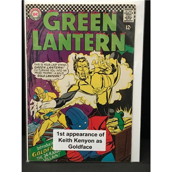 THE GREEN LANTERN #48 1ST APP KEITH KENYON AS GOLDFACE - DC COMICS