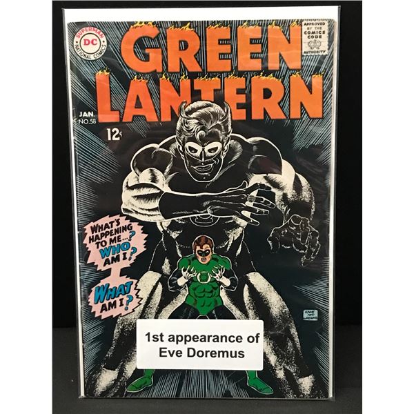 THE GREEN LANTERN #58 1ST APP EVE DOREMUS - DC COMICS