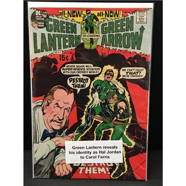 THE GREEN LANTERN CO STARRING GREEN ARROW #83  - DC COMICS