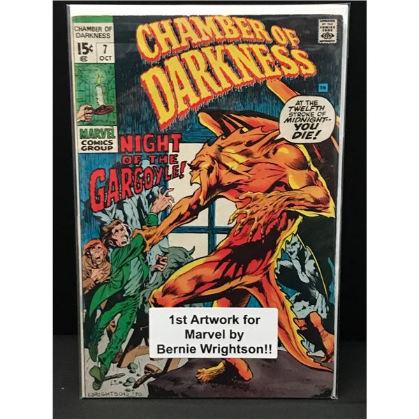 CHAMBER OF DARKNESS #7 1ST MARVEL ARTWORK BY BERNIE WRIGHTSON - MARVEL COMICS