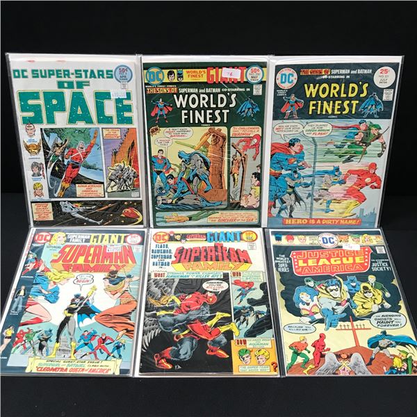 LOT OF 6 MIXED TITLE COMICS - DC COMICS