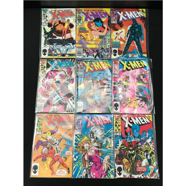 LOT OF 9 X-MEN COMICS - MARVEL COMICS