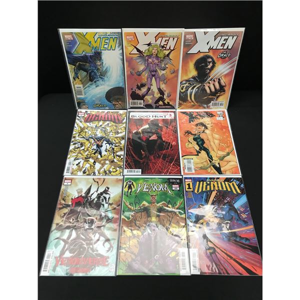 LOT OF 9 MIXED TITLE COMICS - MARVEL COMICS