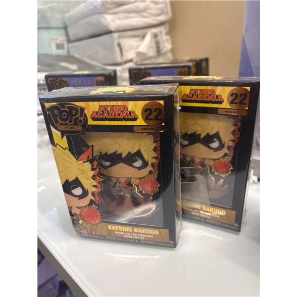 2 sets, Funko Pop! My Hero Academia Katsuki Bakugo Enamel Pin