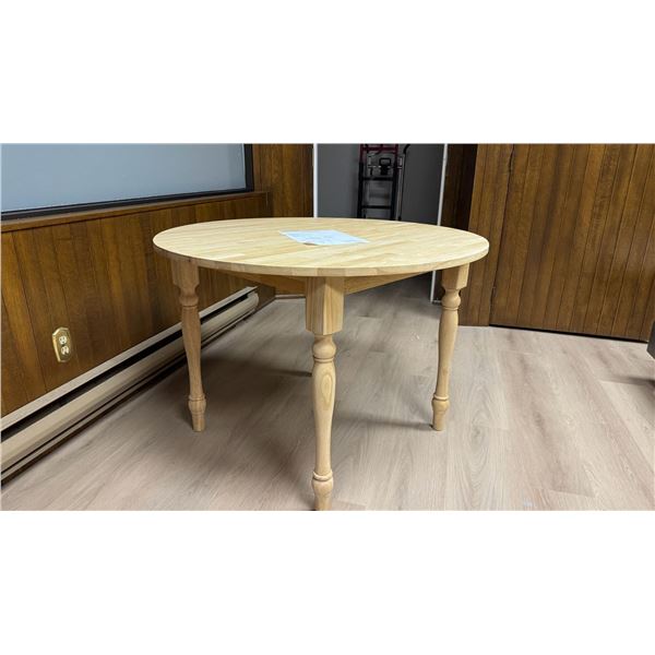 Brand New Round Dining Table Solid wood natural 42" Round x 30"H