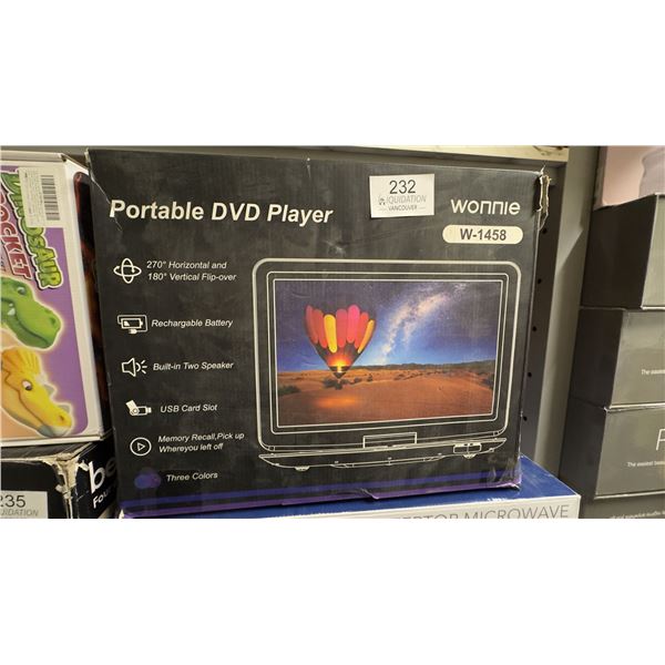 Wonnie Portable DVD Player W-1458