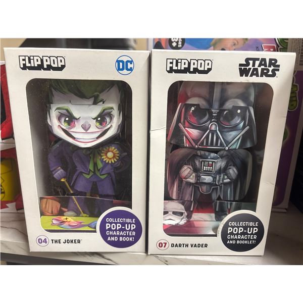 Flip Pop DC Comics The Joker & Star Wars Darth Vader Collectible Figures