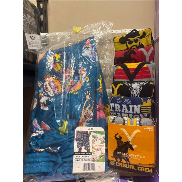 Nickelodeon Pajama Shorts & Yellowstone Socks Set