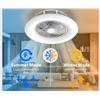 Image 1 : Brand New Modern Bladeless Ceiling Fan with LED Light  Summer & Winter Reversible Modes