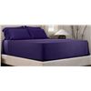 Image 1 : Purple SoftStretch Sheets Set / King/Cal King / Deep Purple - Brand New
