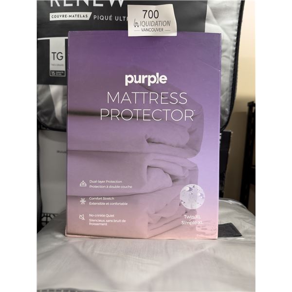 Brand New Purple Mattress Protector  Twin XL