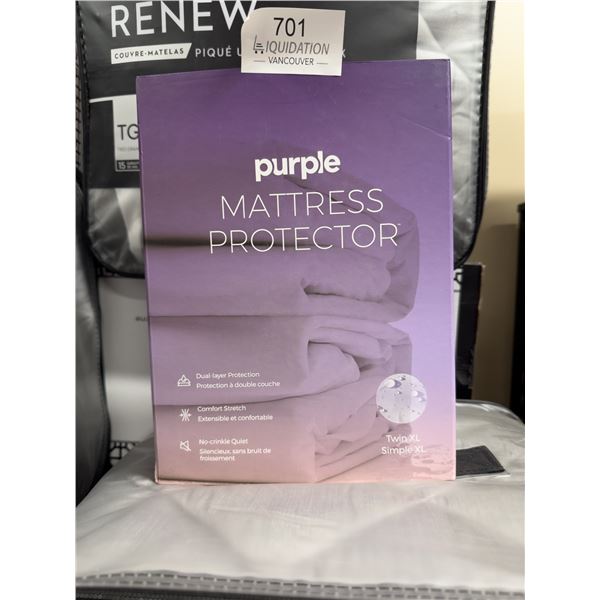 Brand New Purple Mattress Protector  Twin XL