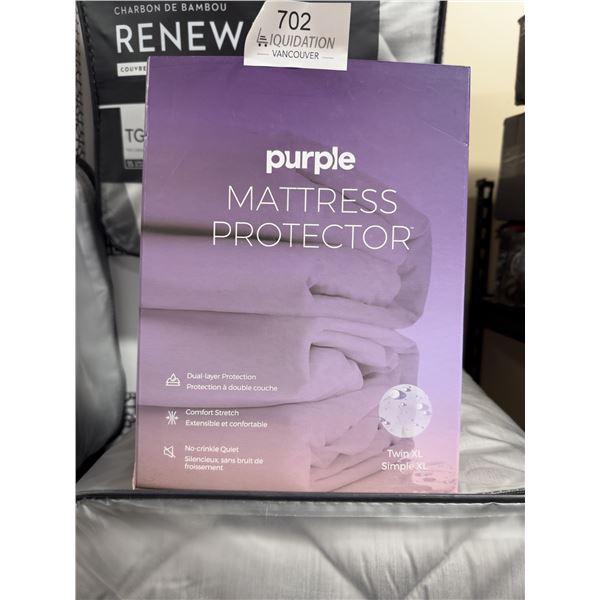 Brand New Purple Mattress Protector  Twin XL