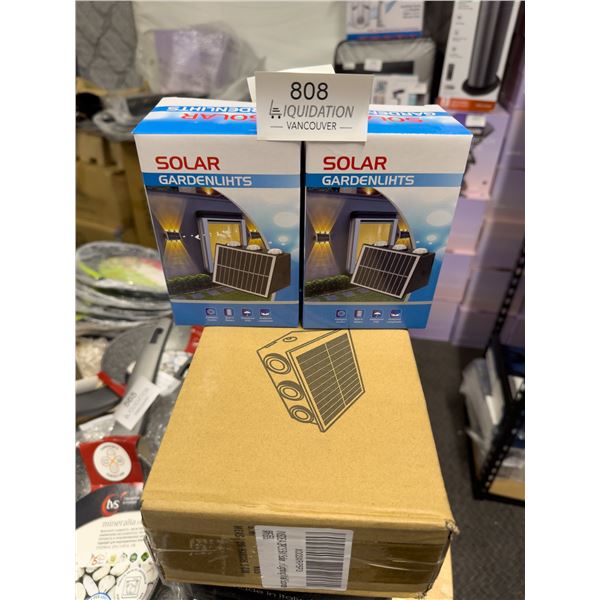 Brand New Solar Garden Wall Lights Set of 2 | Intelligent Control | Waterproof | No Wiring Needed