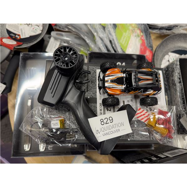 RC Monster Truck  Orange/Black | Pistol Grip Controller | USB Rechargeable | Open Box Comp