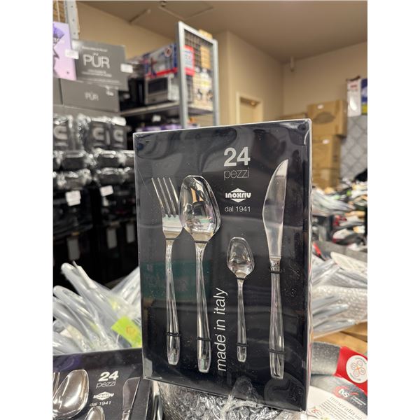 Brand New Nilu Italian Stainless Steel 24 Piece Set | Made in Italy