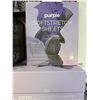 Image 2 : Purple SoftStretch Sheets Set / Twin/TwinXl / True White - Brand New