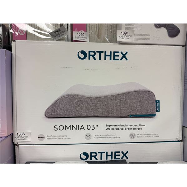 Brand New Orthex Somnia 5.5" Ergonomic Back Sleeper Pillow