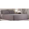 Image 1 : Purple SoftStretch Sheets Set / King/Cal King / Stormy Grey - Brand New