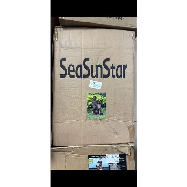 Brand New SeaSunStar Outdoor Rock Fountain (43.5x 39.5x 61.7 cm)