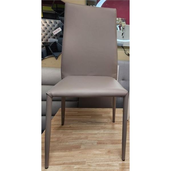 Brand New set of 2 Leo Dining Chair - Taupe Colour 17"L x 21"D/W x 38"H