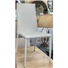 Image 1 : Brand New set of 2 Leo Dining Chair - White Colour 17"L x 21"D/W x 38"H