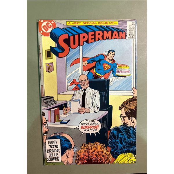 Superman #411 (1985) Julius Schwartz Tribute