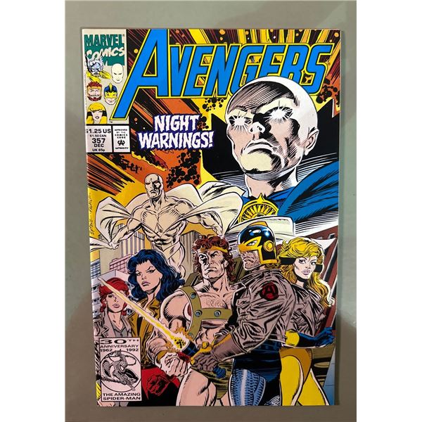 Avengers #357 (1992, Marvel) Night Warnings!