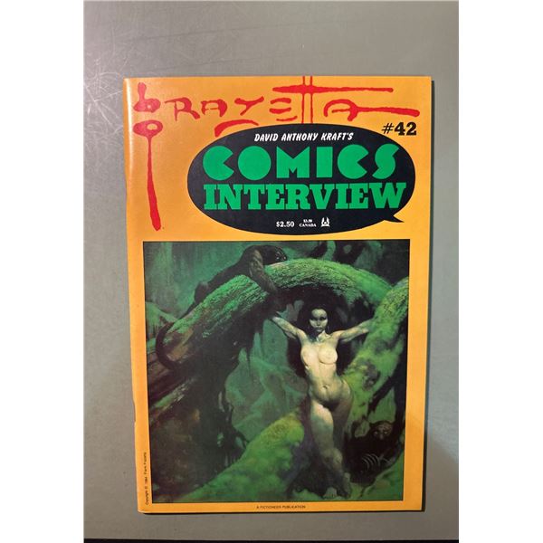 Comics Interview #42 Frank Frazetta Cover