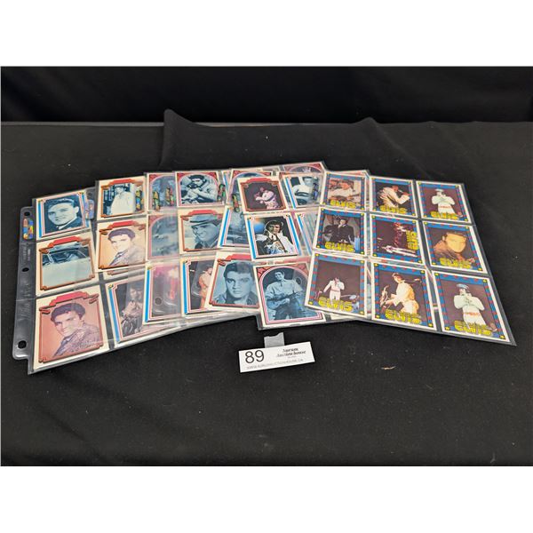 Large Lot of Vintage Elvis  Trading Cards in Pages