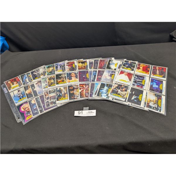 Large Lot of Vintage Battlestar Galactica Trading Cards in Pages