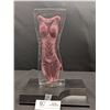 Image 1 : A Stunning Nude Torso Scandinavian Art Glass Sculpture By Erika Hoglund for Mats Jonasson on Stand