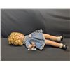 Image 5 : A 1930's  Shirley Temple Doll with 2 Pins Good Shape Face Has Been Repainted 23" Tall
