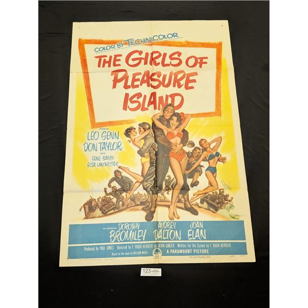 (1953) "The Girls Of Pleasure Island" Original Movie Poster 53/49