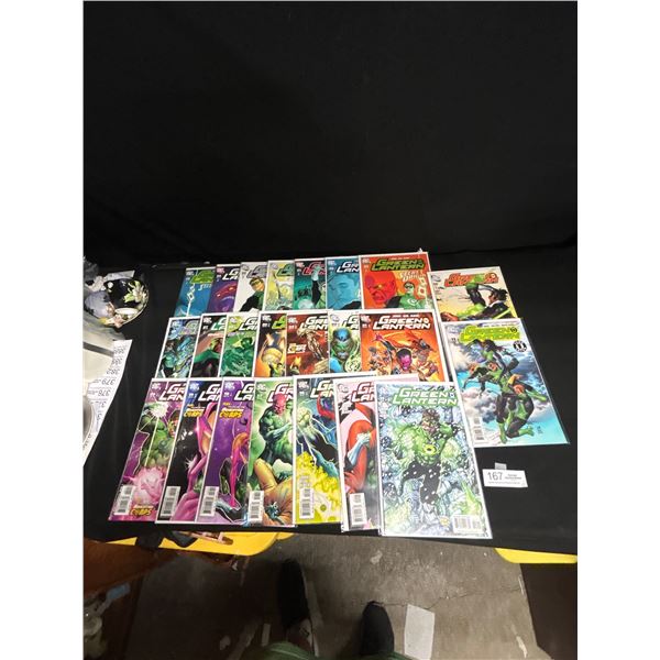 Lot of 23 Green Lantern Comics on Board in Bag