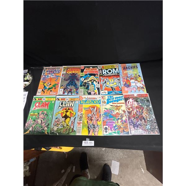 Lot of 10 Good Collectible Comics on Board in Bag