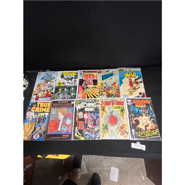 Lot of 10 Good Collectible Comics on Board in Bag