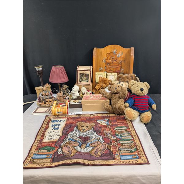 Large Lot of Teddy Bears Lamp Teabears ETC